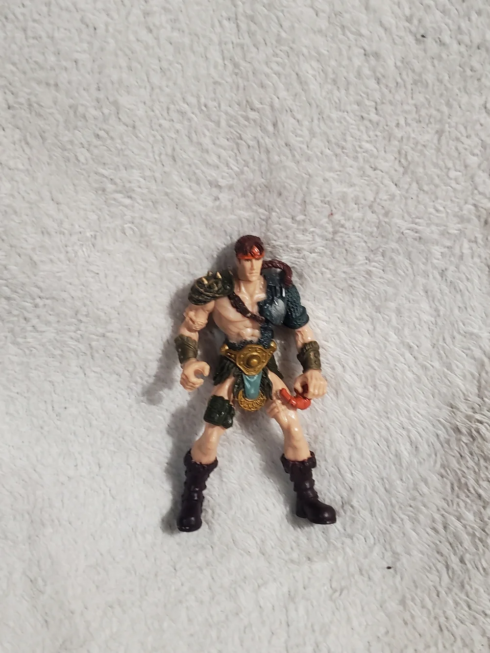 Chap Mei Warrior Action Figure - Green, Gold, Brown